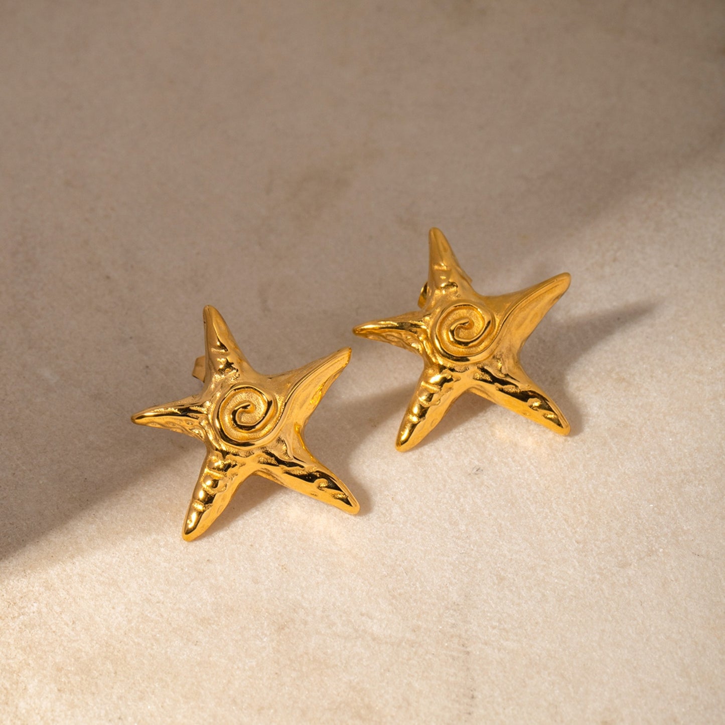 Stainless Steel Star Shape Earrings